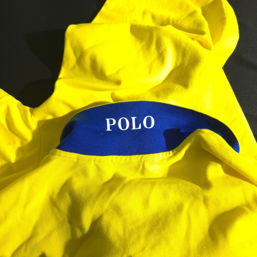 Polo Golf Ralph Lauren Polo Shirt Mens Large The Open Royal Troon Bright Yellow - Picture 10 of 11